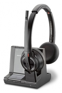 Obrázok pre POLY W8220/A, UC Sluchátka s mikrofonem Bezdrátový Přes hlavu Kancelář / call centrum Bluetooth Černá