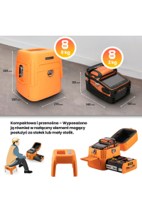 Obrázok pre Extralink Optická svářečka AI-9 Baterie 7800mAh, lampa LED, LCD displej 5,1