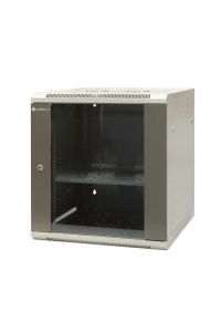 Obrázok pre EMITERNET Single hanging cabinet 19'' 12U, sheet metal/glass door, 600×600×635mm width/depth/height. EM/AP6612