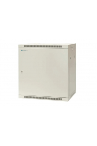 Obrázok pre EMITERNET Single wall-mounted cabinet 19'' 12U, full sheet metal door, 600×450×635mm width/depth/height. EM/AP6412-B