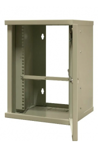 Obrázok pre EMITERNET Single hanging cabinet 10'' 9U, sheet metal door, 325×330x445mm (width/depth/height) EM/SOHO-B-9U