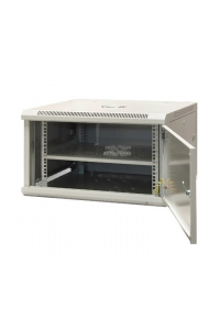 Obrázok pre EMITERNET Single-wall hanging cabinet 19'' 6U, full sheet metal doors, 600×600×370mm width/depth/height. EM/AP6606-B