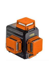 Obrázok pre NEO Tools 3D zelený laser s kufříkem, terčíkem, magnetickým držákem a nabíječkou v balení