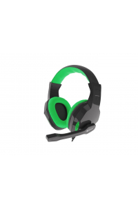 Obrázok pre GENESIS ARGON 100 Sluchátka s mikrofonem Kabel Přes hlavu Hraní Černá, Zelená
