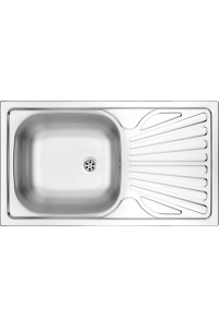 Obrázok pre 1-bowl steel sink with drainer