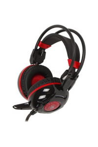 Obrázok pre A4Tech Bloody G300 Sluchátka s mikrofonem Kabel Přes hlavu Hraní Černá, Červená