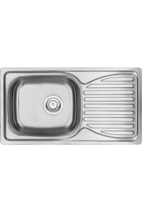 Obrázok pre 1-bowl steel sink with drainer