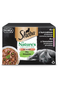 Obrázok pre SHEBA Nature's Collection Mix - mokré krmivo pro kočky - 8x85g