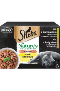 Obrázok pre SHEBA Nature's Collection Poultry Flavors - mokré krmivo pro kočky - 8x 85 g