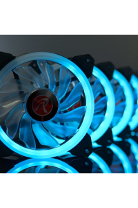 Obrázok pre RAIJINTEK IRIS 12 RBW ADD-3 Počítačová skříň Ventilátor 12 cm Černá, Bílá 3 kusů