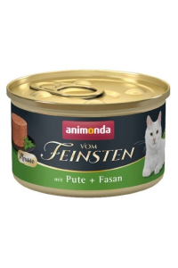 Obrázok pre ANIMONDA Vom Feinsten Mousse Turkey with pheasant - mokré krmivo pro kočky - 85g