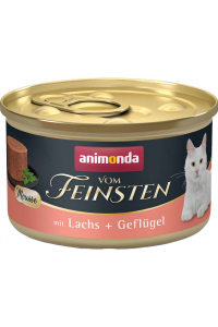 Obrázok pre ANIMONDA Vom Feinsten Mousse Salmon and Poultry - vlhké krmivo pro kočky - 85 g