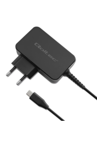 Obrázok pre Qoltec 52385 Nabíječka GaN POWER PRO | 1xUSB-C | 45W | 5-20V | 2,25-3A | Černá