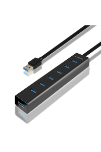 Obrázok pre Axagon HUE-SA7BP rozbočovač rozhraní USB 3.2 Gen 1 (3.1 Gen 1) Type-A 5000 Mbit/s Černá