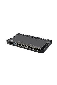 Obrázok pre Mikrotik RB5009UG+S+IN router zapojený do sítě 2.5 Gigabit Ethernet Černá