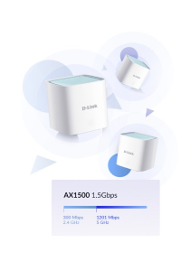 Obrázok pre D-Link EAGLE PRO AI AX1500 Dvoupásmový (2,4 GHz / 5 GHz) Wi-Fi 6 (802.11ax) Bílá 1 Vnitřní