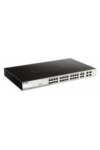 Obrázok pre D-Link DGS-1210-24P Řízený L2 Gigabit Ethernet (10/100/1000) Podpora napájení po Ethernetu (PoE) Černá