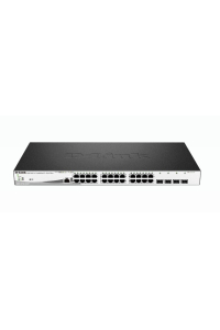 Obrázok pre D-Link DGS-1210-28MP Řízený L2 Gigabit Ethernet (10/100/1000) Podpora napájení po Ethernetu (PoE) 1U Černá, Šedá