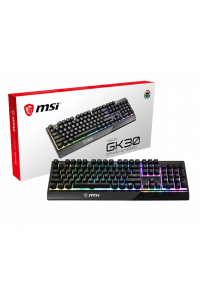 Obrázok pre MSI Vigor GK30 klávesnice USB QWERTY US Mezinárodní Černá
