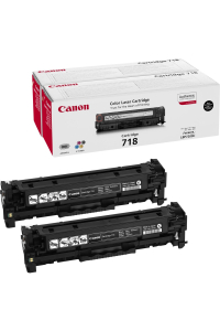Canon CRG-718 Bk VP tonerová náplň 2 kusů Originální Černá Obrázok pre Canon CRG-718 Bk VP tonerová náplň 2 kusů Originální Černá