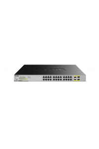 Obrázok pre D-Link DGS-1026MP síťový přepínač Nespravované Gigabit Ethernet (10/100/1000) Podpora napájení po Ethernetu (PoE) Černá, Šedá