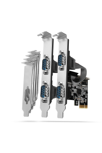 Obrázok pre Axagon PCEA-PSN PCIe-Adapter mit 4x Seriell-Ports - ASIX AX99100 Chipsatz karta/adaptér rozhraní Interní RS-232