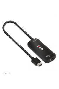 Obrázok pre CLUB3D CAC-1336 adaptér k video kabelům 1 m HDMI + USB USB typu C Černá
