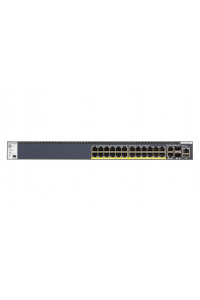 Obrázok pre NETGEAR M4300-28G-PoE+ Řízený L3 Gigabit Ethernet (10/100/1000) Podpora napájení po Ethernetu (PoE) 1U Černá