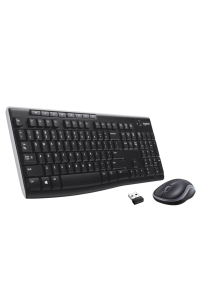 Obrázok pre Logitech Wireless Combo MK270 klávesnice Obsahuje myš Univerzální USB QWERTZ švýcarský Černá