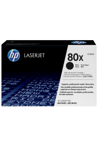 Obrázok pre HP 80X svart LaserJet-tonerkassett med hög kapacitet, original tonerová náplň 1 kusů Originální Černá