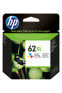 Obrázok pre HP 62XL Tříbarevná originální inkoustová kazeta s vysokou výtěžností