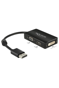 Obrázok pre DeLOCK 0.16m DisplayPort/VGA+HDMI+DVI 0,16 m VGA (D-Sub)+ HDMI + DVI Černá