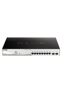 Obrázok pre D-Link DGS-1210-10MP Řízený L2 Gigabit Ethernet (10/100/1000) Podpora napájení po Ethernetu (PoE) Černá, Šedá