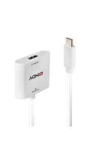 Obrázok pre Lindy 43339 adaptér k video kabelům 0,1 m USB typu C HDMI Bílá