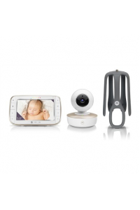 Obrázok pre Motorola VM855 CONNECT 5.0” Portable Wi-Fi Video Baby Monitorwith Flexible Crib Mount, White/Gold Motorola | L | 5