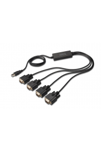 Obrázok pre Digitus DA-70159 sériový kabel Černá 1,5 m USB Typ-A DB-9