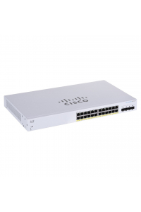 Obrázok pre Cisco CBS220-24FP-4G síťový přepínač Řízený L2 Gigabit Ethernet (10/100/1000) Podpora napájení po Ethernetu (PoE) Bílá