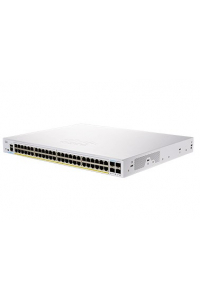 Obrázok pre Cisco CBS350-48FP-4X-EU síťový přepínač Řízený L2/L3 Gigabit Ethernet (10/100/1000) Stříbrná