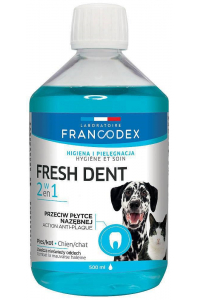 Obrázok pre FRANCODEX Fresh dent tekutina pro ústní hygienu - receptura pro psy/kočky - 500ml