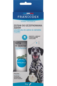 Obrázok pre FRANCODEX Kartáč a pasta na zuby pro psa a kočku - 70 g