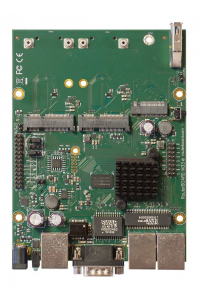 Obrázok pre Mikrotik RBM33G router zapojený do sítě Černá, Zelená, Šedá