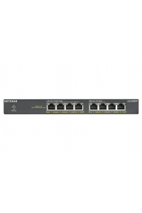 Obrázok pre NETGEAR GS308PP Nespravované Gigabit Ethernet (10/100/1000) Podpora napájení po Ethernetu (PoE) Černá