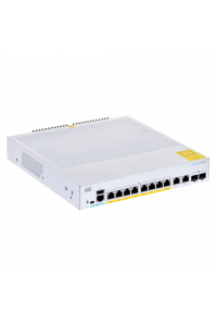 Obrázok pre Cisco CBS350-8FP-2G-EU síťový přepínač Řízený L2/L3 Gigabit Ethernet (10/100/1000) Stříbrná