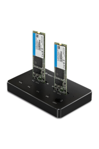 Obrázok pre Qoltec 50310 Dokovací stanice 2x SSD M.2 SATA | NGFF | USB typ C