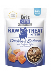 Obrázok pre BRIT Care Raw Treat Kitten chicken with salmon - pamlsek pro kočky - 40g