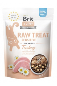 Obrázok pre BRIT Care Raw Treat Sensitive turkey - pamlsek pro kočky - 40g