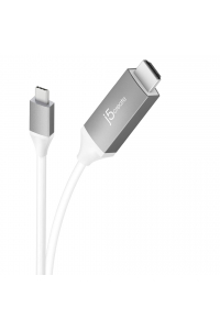 Obrázok pre Adaptér j5create Kabel USB-C - 4K HDMI (USB-C m - 4K HDMI m 1,8 m; barva bílá stříbrná) JCC153G-N