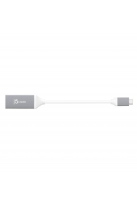 Obrázok pre J5create Adaptér USB-C na 4K HDMI (USB-C m - 4K HDMI f 10cm; barva stříbrná bílá) JCA153G-N