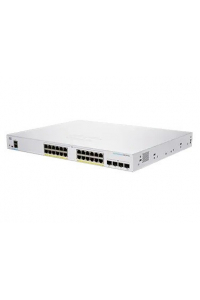 Obrázok pre Cisco CBS250-24PP-4G-EU síťový přepínač Řízený L2/L3 Gigabit Ethernet (10/100/1000) Stříbrná