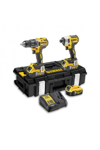 Obrázok pre DeWALT DCK266P3-QW AKU/rázový šroubovák Černá, Žlutá